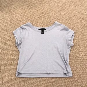 Purple cropped tee